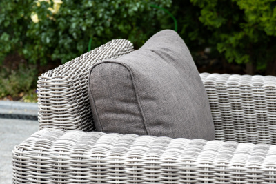 "Боно" кресло из искусственного ротанга, цвет серый